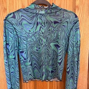 Bp/Nordstrom colorful mesh long Sleeve